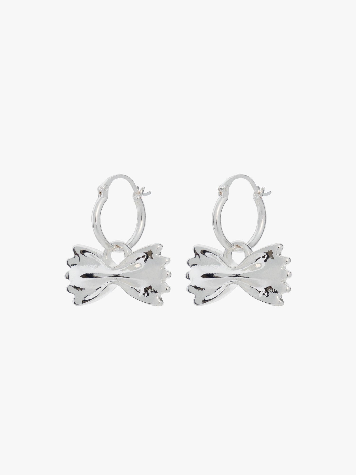 Farfalle Hoops | Silver