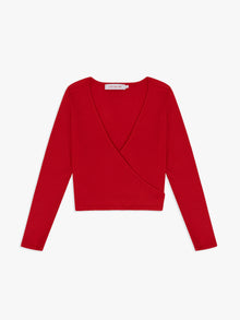 Lucille Wrap Top | Cherry