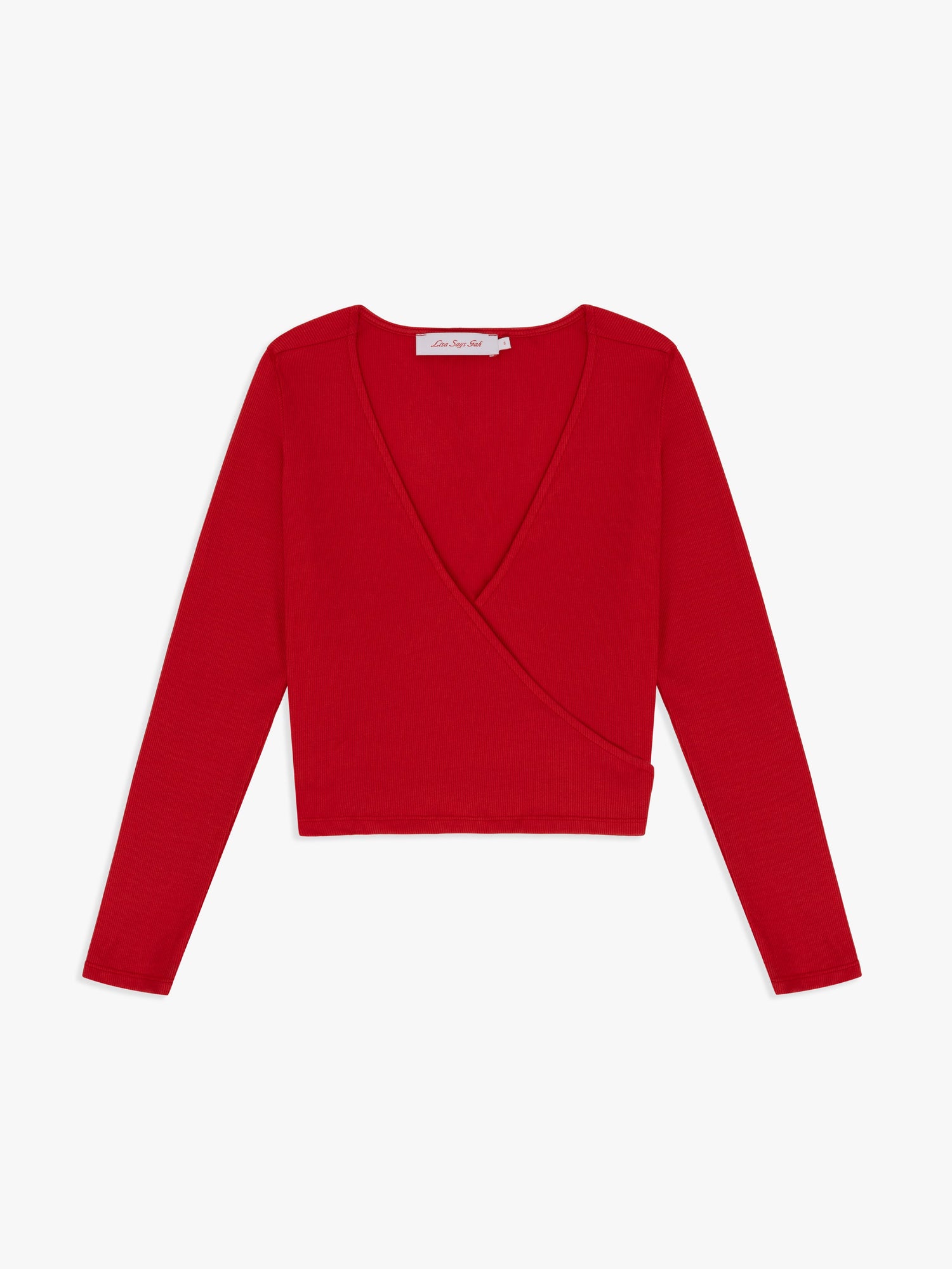Lucille Wrap Top | Cherry