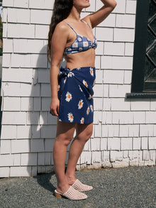 Mel Wrap | Navy Daisy