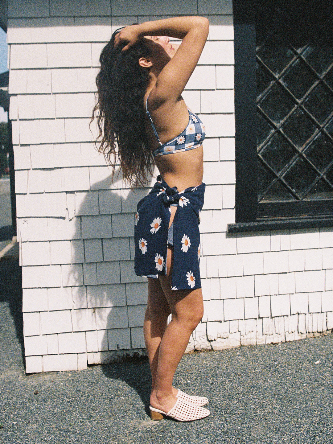 Mel Wrap | Navy Daisy