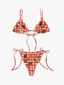 Pamela Two Piece | Garden Critters Gingham