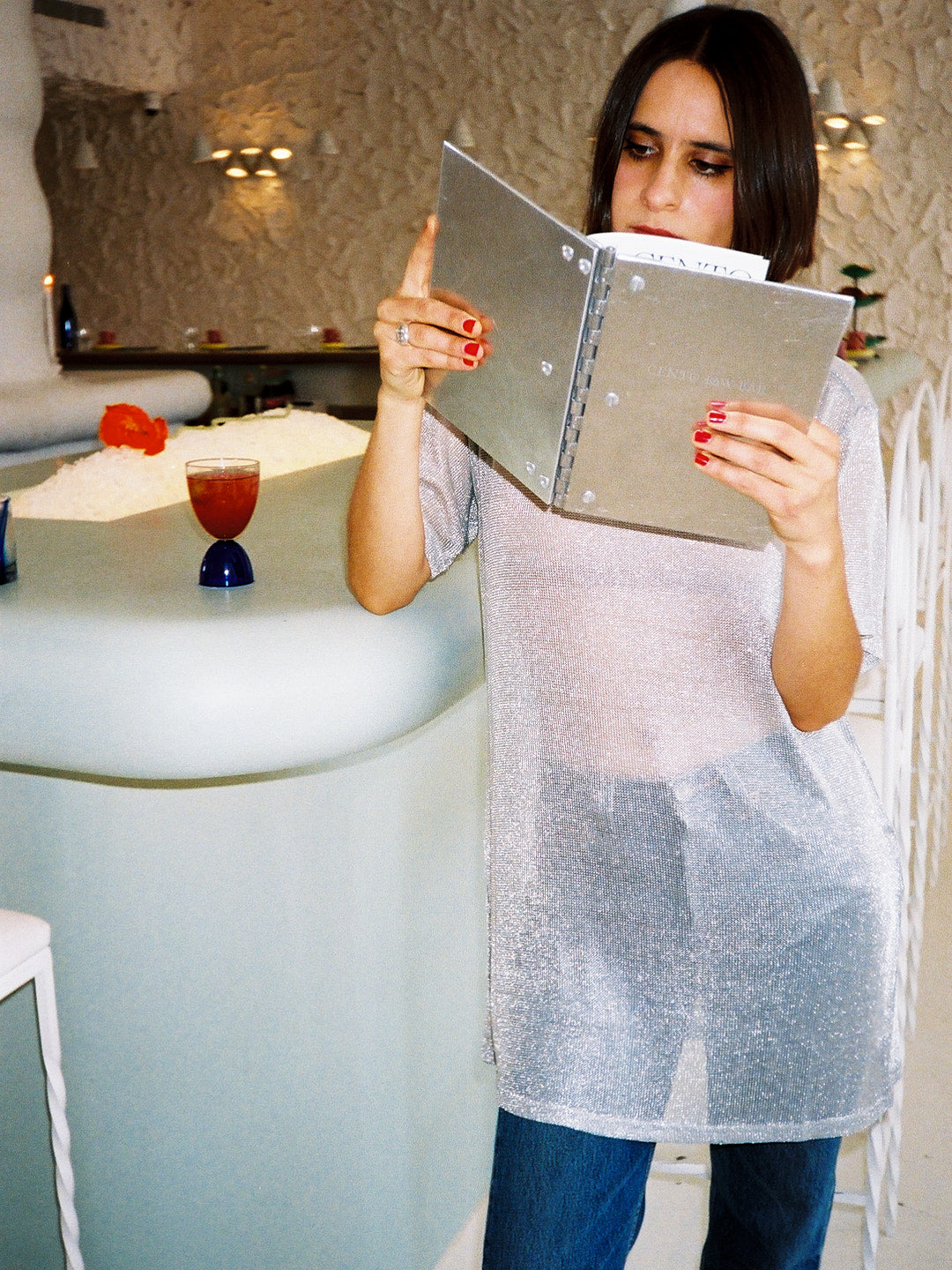 Beam Tunic | Metallic Silver