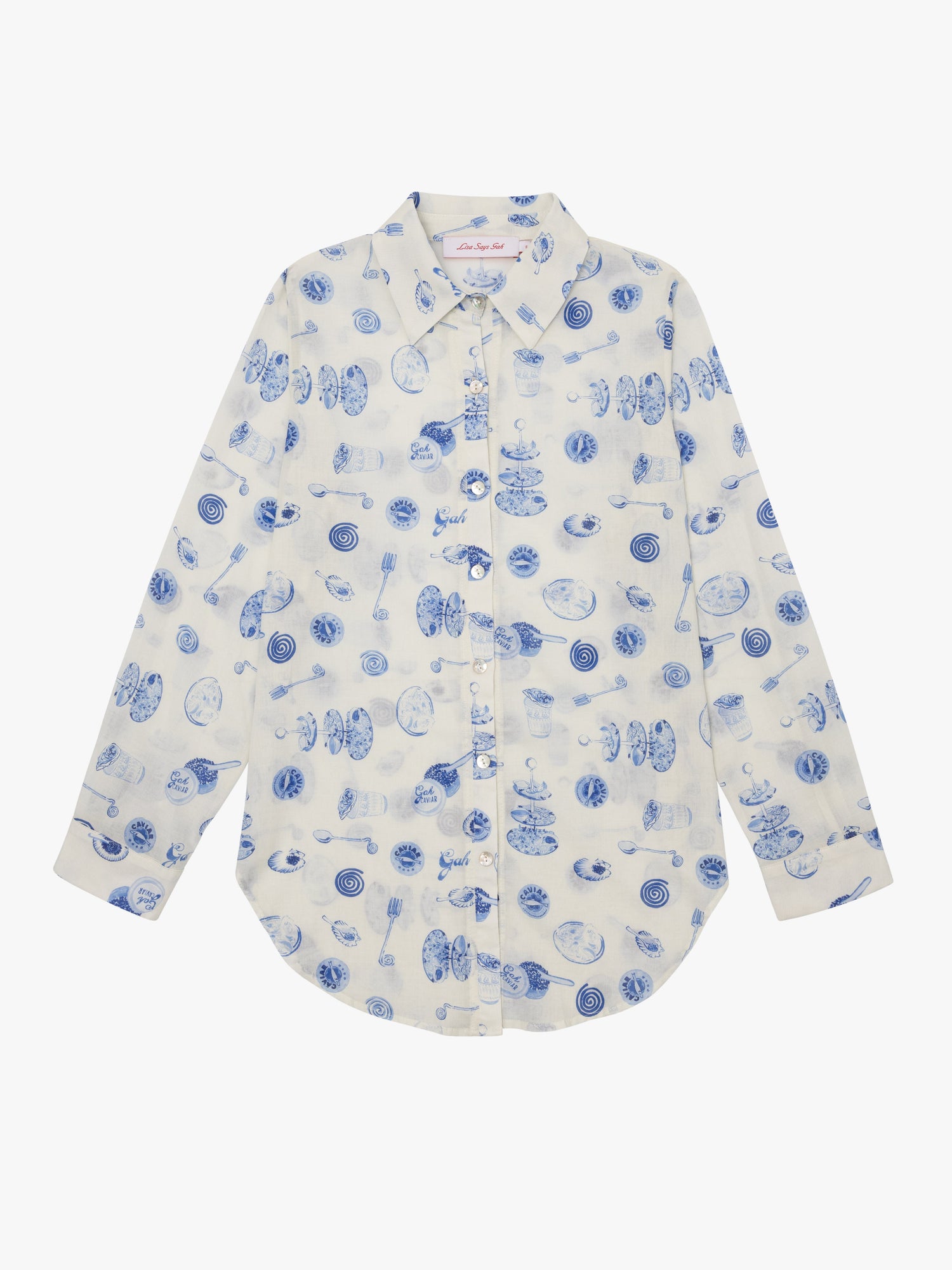 Tessa Button Down | Caviar Dreams Blue Multi