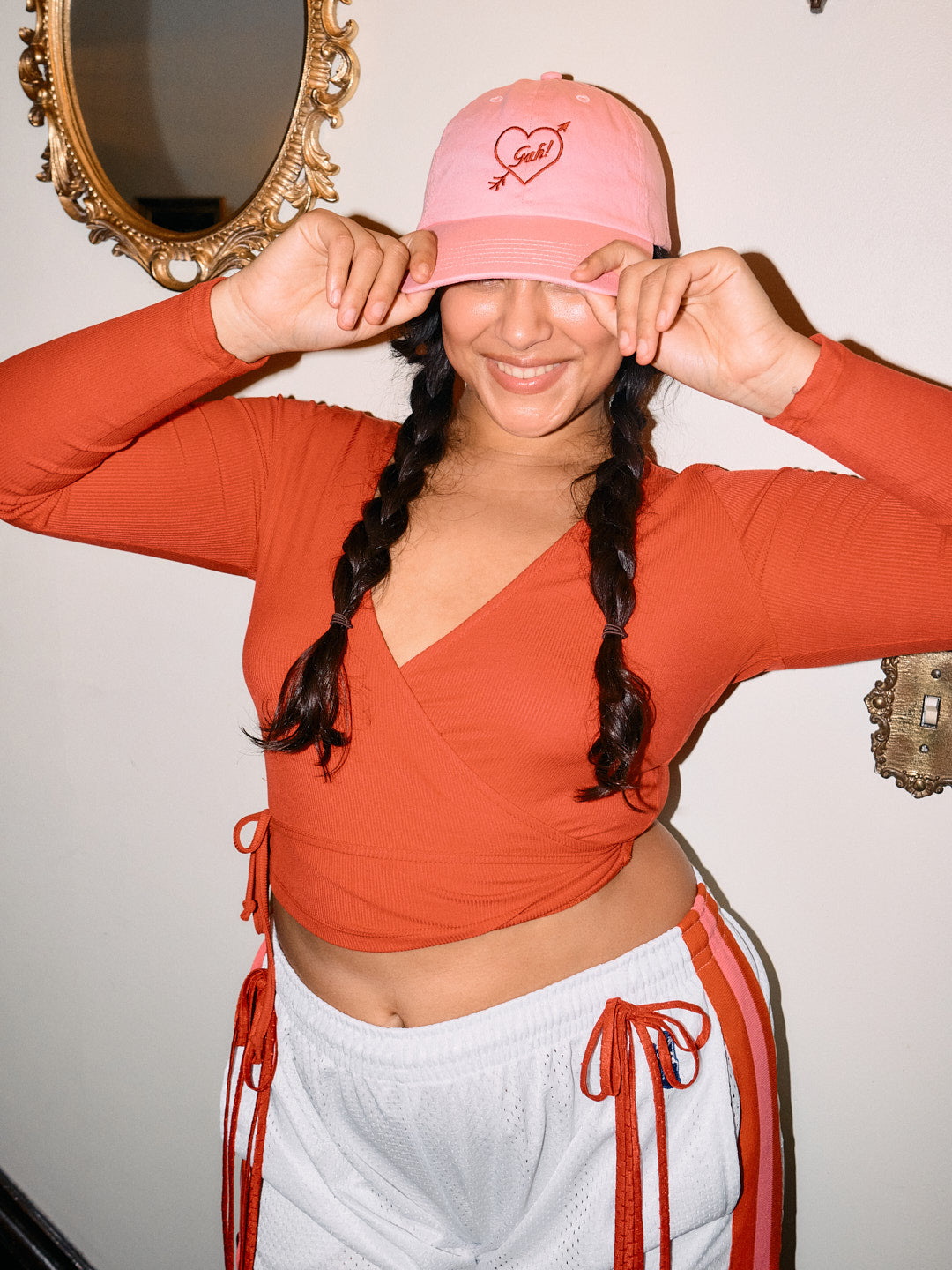 Lucille Wrap Top | Cherry