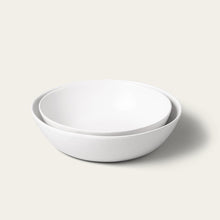 Low Serving Bowls | Speckled White