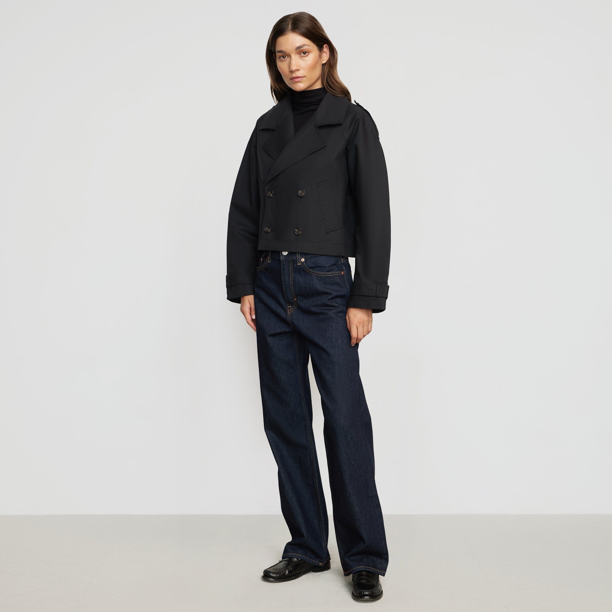 Renee | Luca Cropped Trench Jacket in Size Small