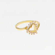 The Marie Heart Ring | 18Kt Gold Plated Bras