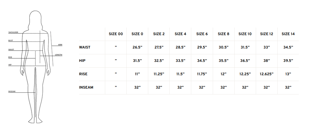 Product size guide