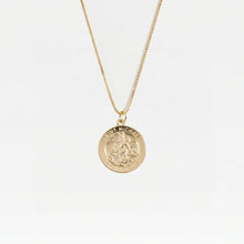 The Saint Michael Single Medal Necklace | Gold Plated