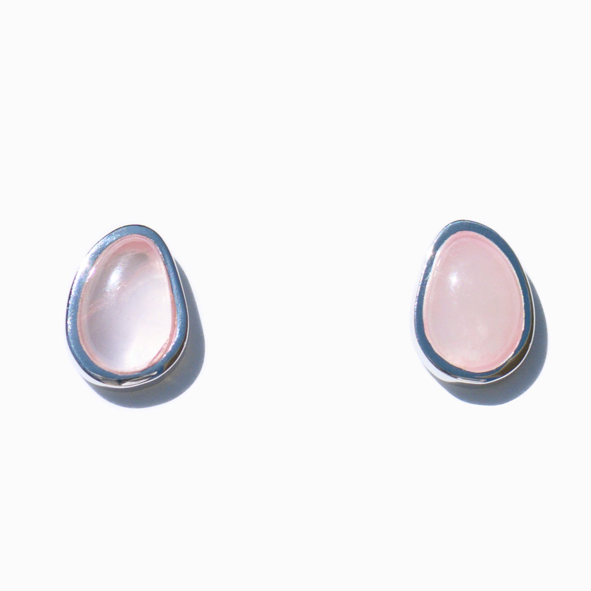 Berry Earrings | Silver | Rose Quartz