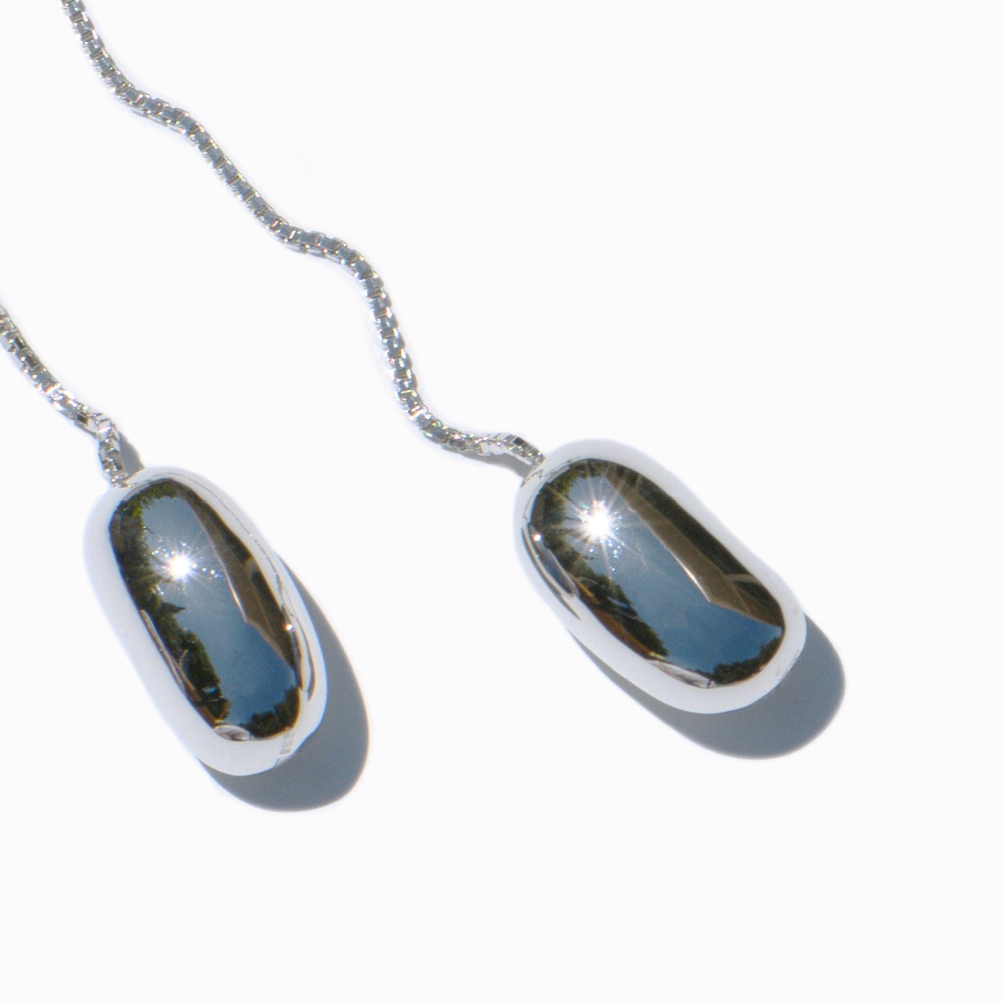 Pellet Earrings | Silver