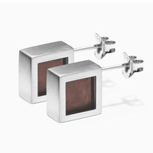 Phi Earrings | Silver | Smokey Quartz