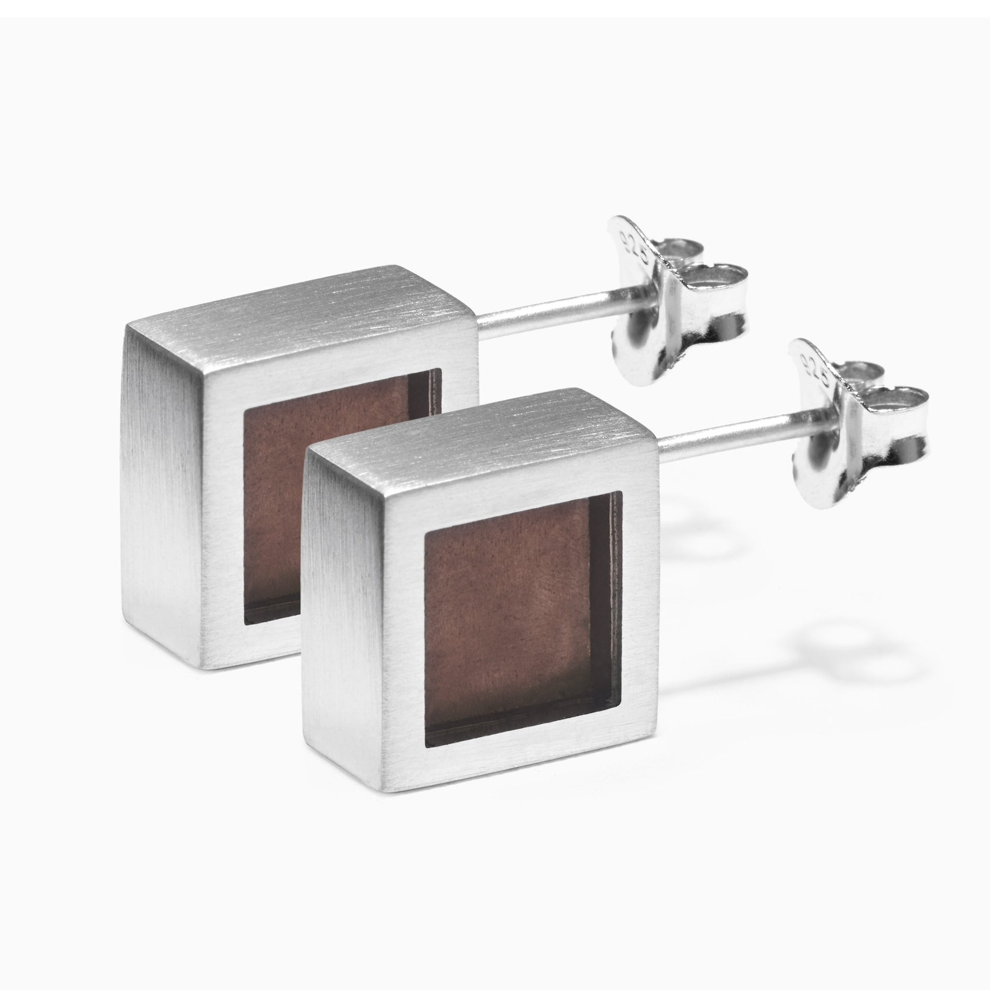 Phi Earrings | Silver | Smokey Quartz