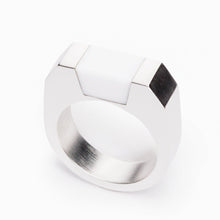 Syd Ring | Silver | White Agate