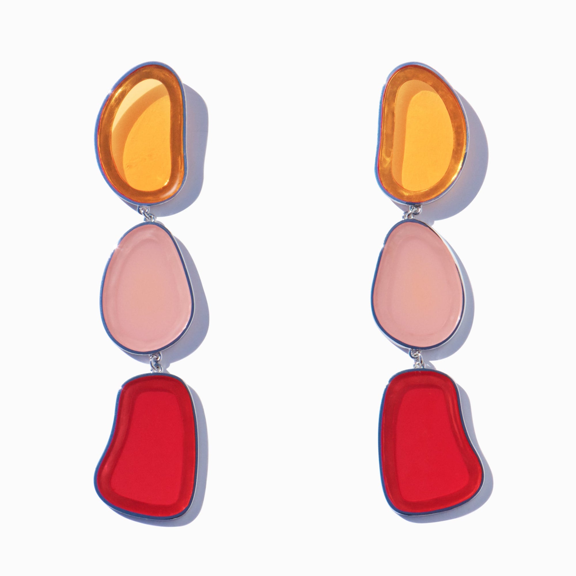 Fagiolo Earrings | Silver | Multicolor