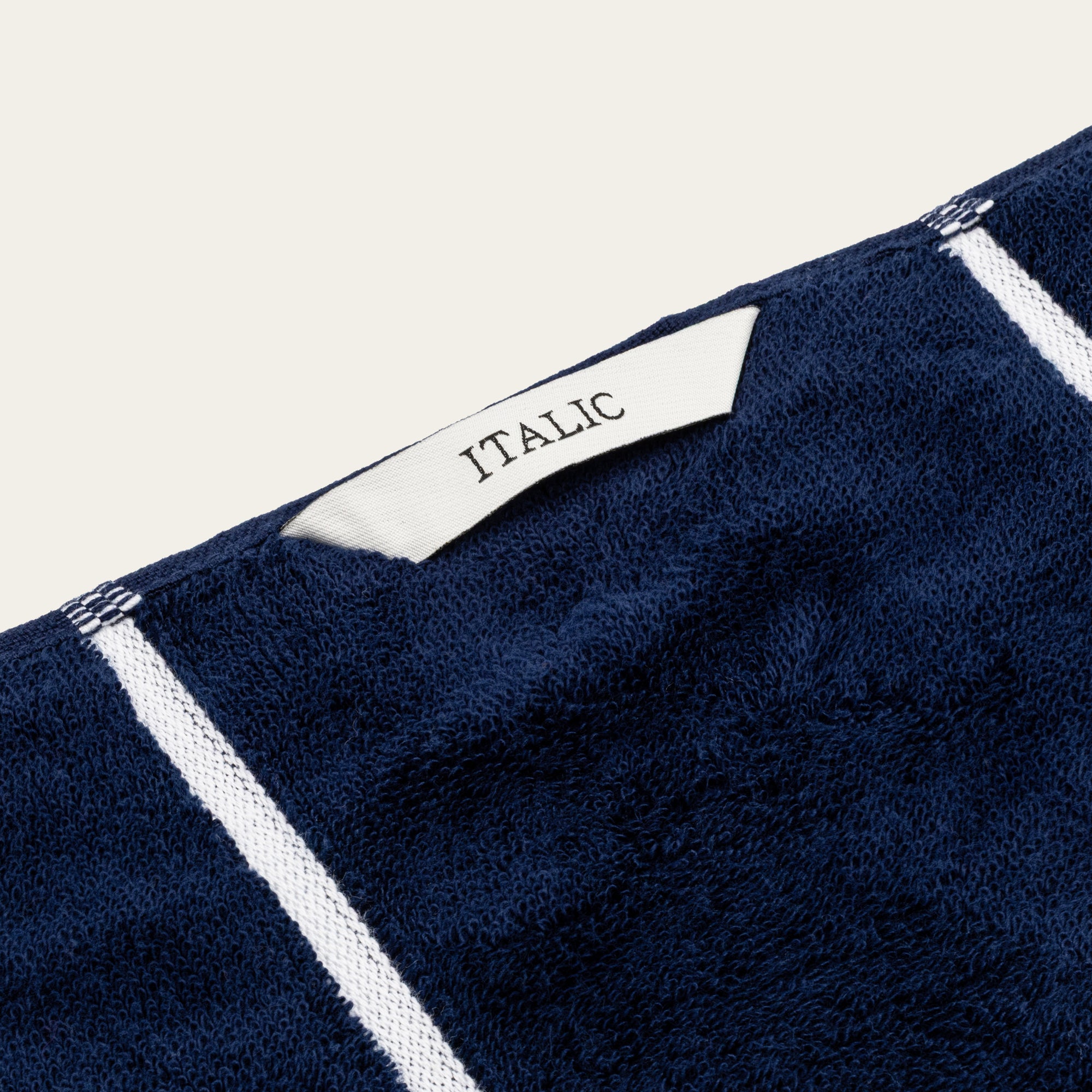 Miramar Australian Cotton Towels | Navy/White