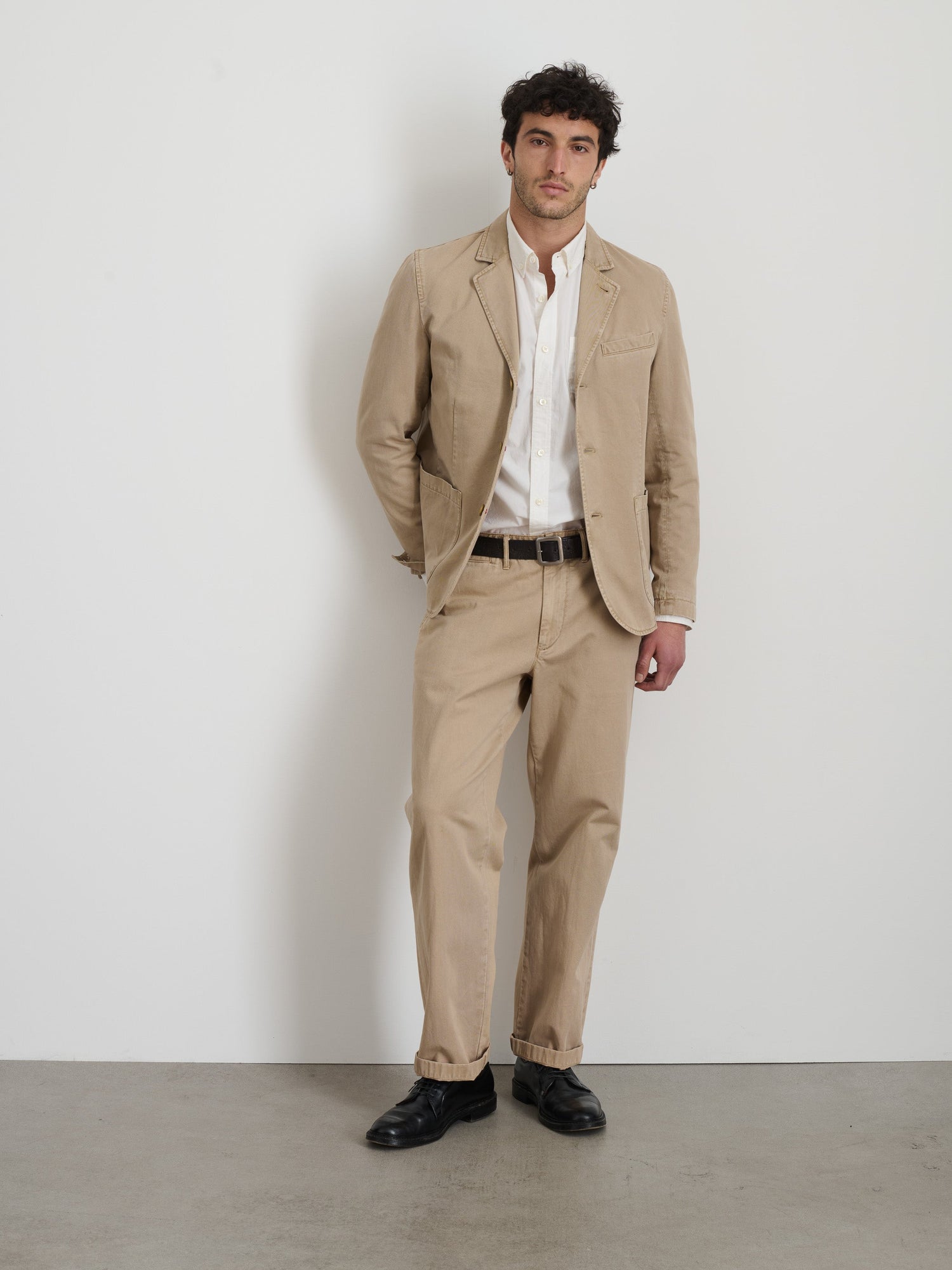 Men | Mill Blazer | Vintage Wash Chino Faded Khaki