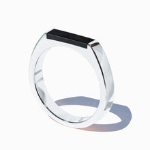 Theorem Ring | Silver | Jet Black
