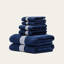 Nautilus Australian Cotton Towels | Navy/White