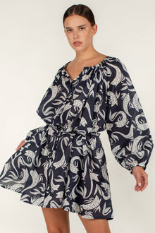 Nea Dress | Serpentine Blue