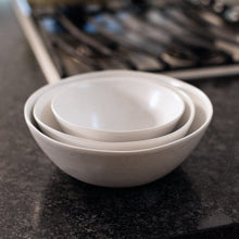 Nested Serving Bowls | Speckled White