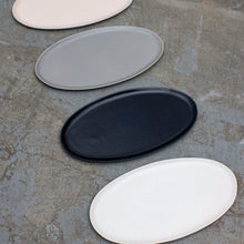 Oval Serving Platter | Speckled White