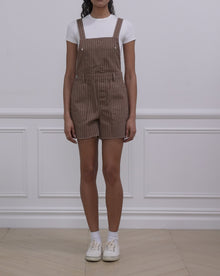 Slit Overall Short | Brown