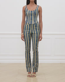 Mid Rise Ankle Flare Pant | Deep Storm