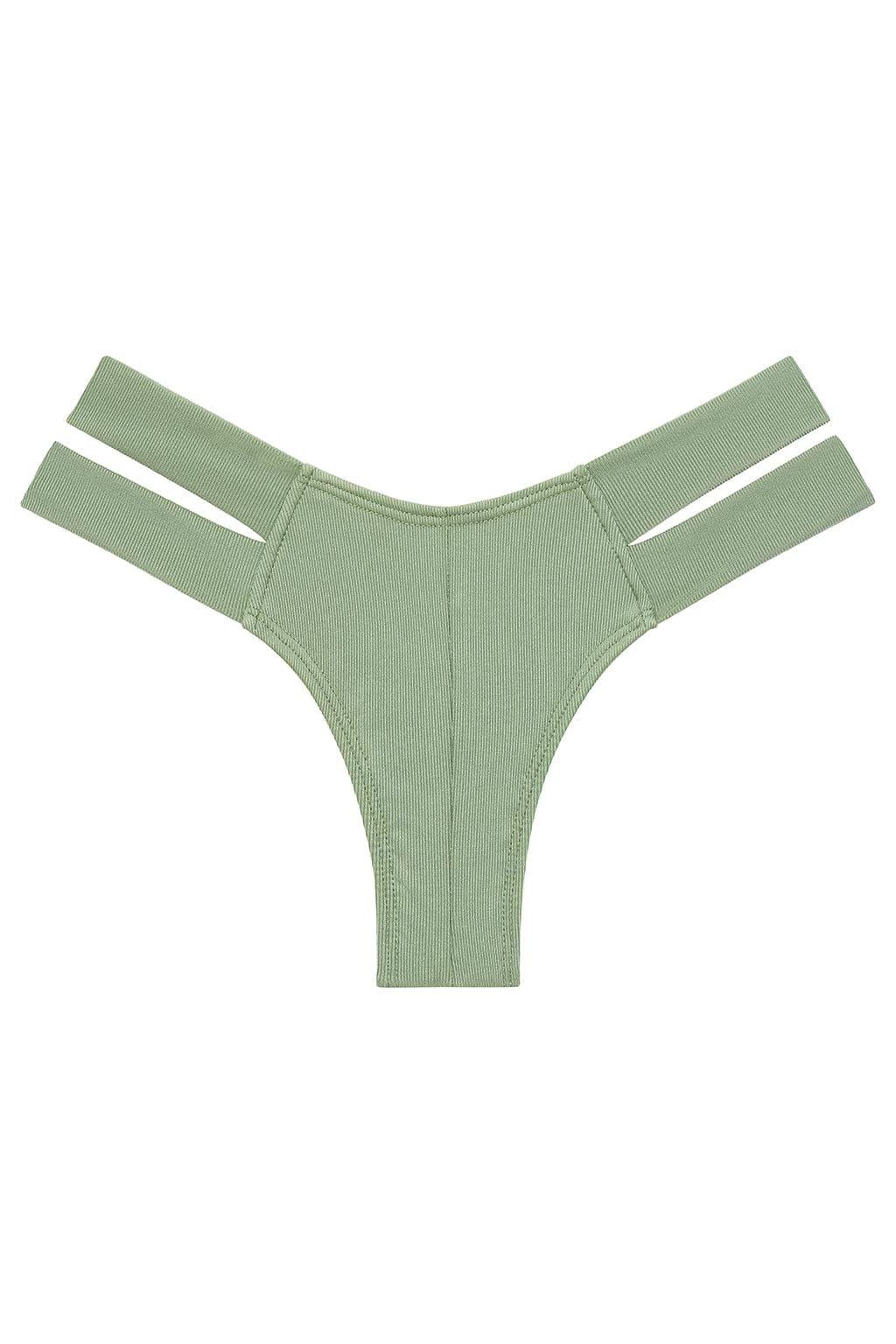 Euro Bikini Bottom | Sage Green Rib