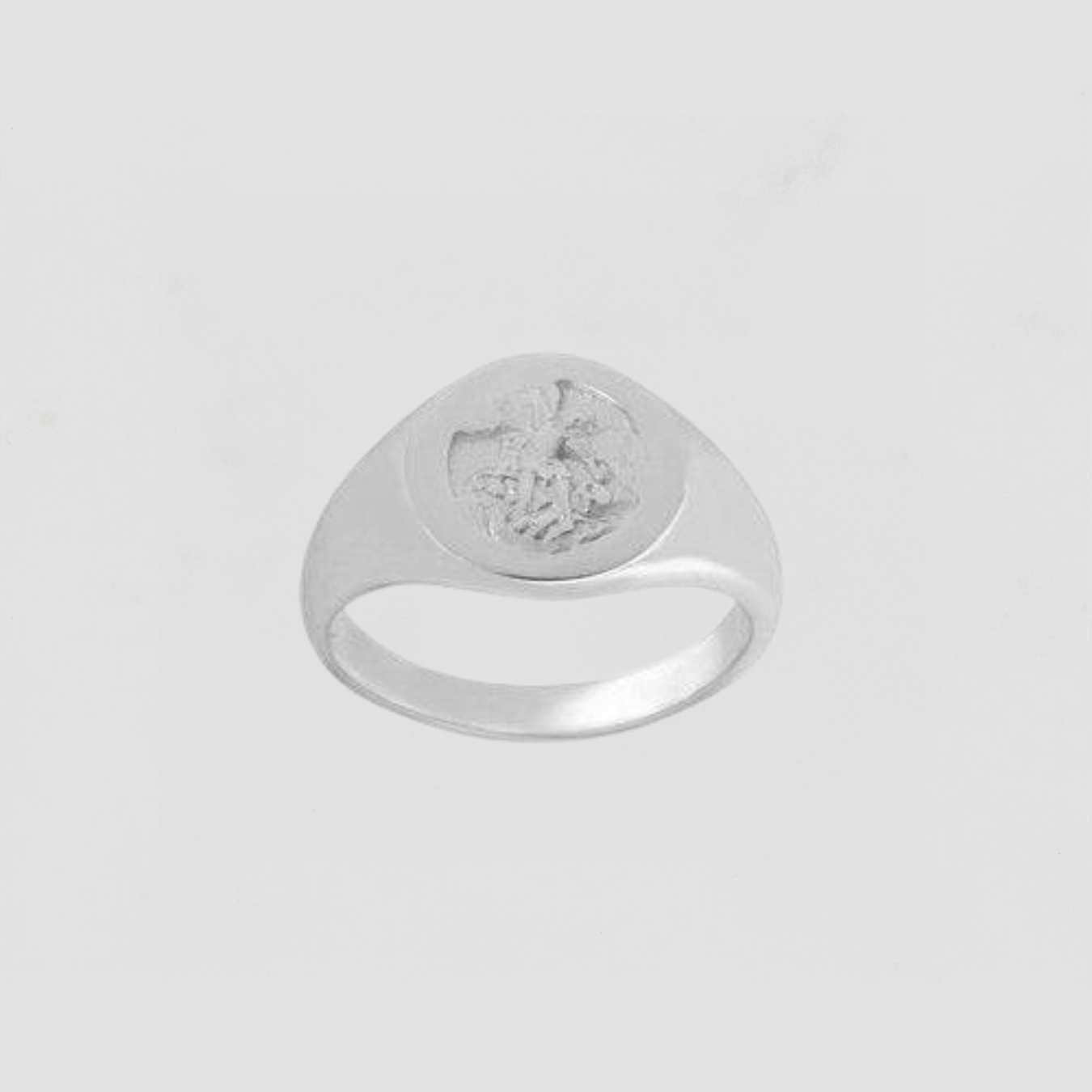 The Saint Michael Signet Ring | Silver