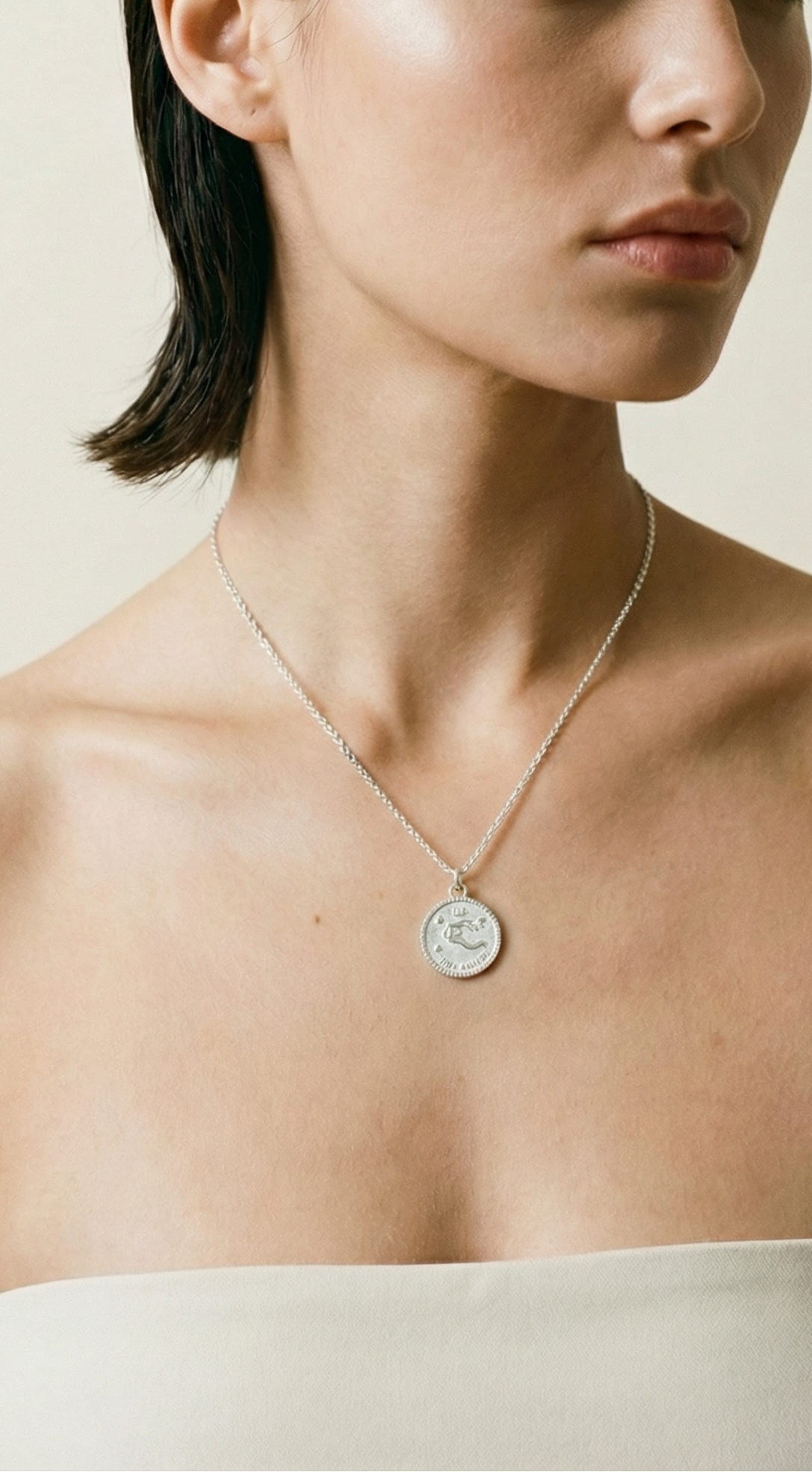 The Zodiac Medal Necklace | Sterling Silver