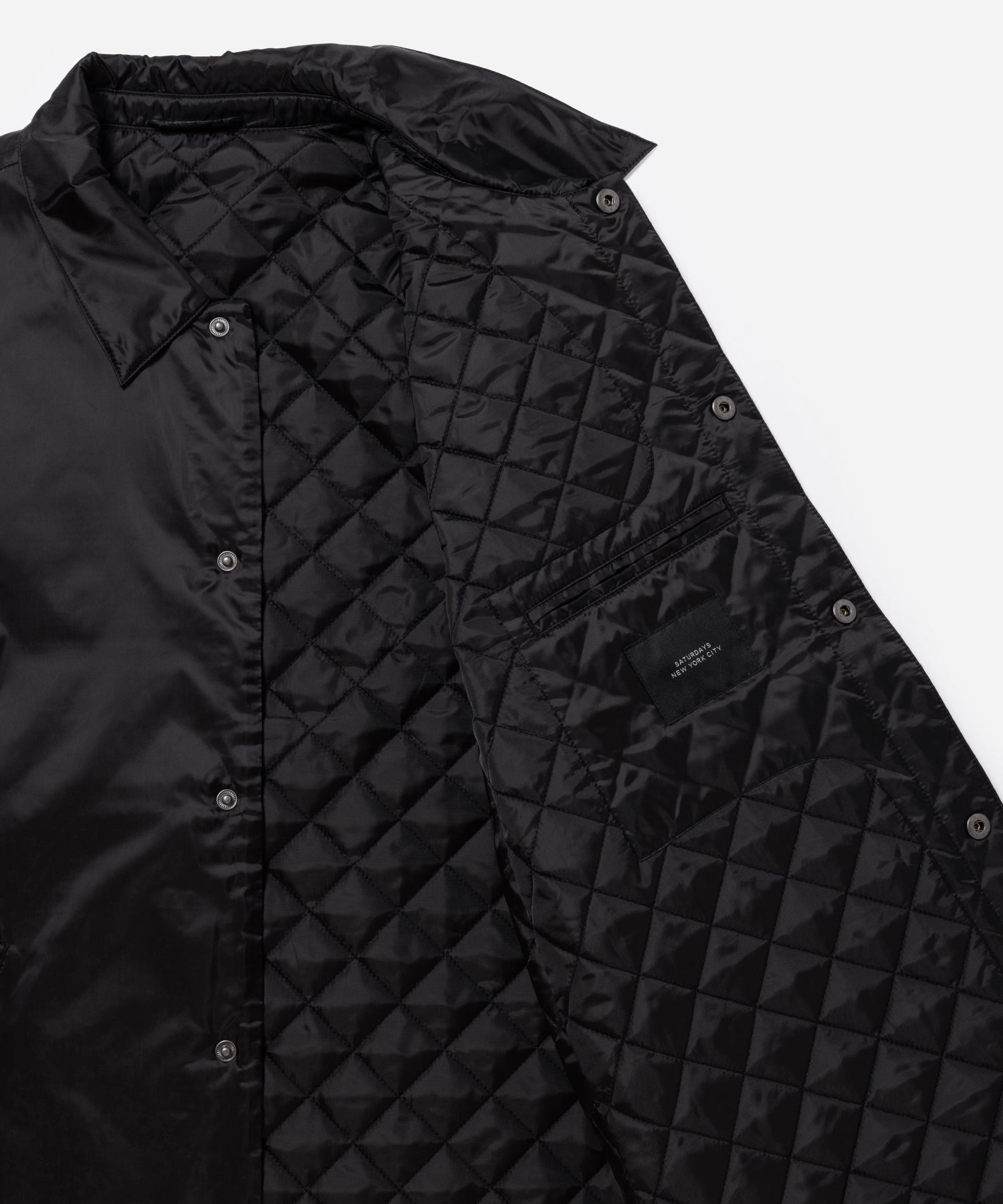 Black | Cooper Quilted Lined Jacket | Saturdays NYC