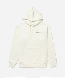 Ivory | Ditch Script Embroidered Hoodie