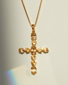 The Isabella Cross Necklace | Gold Vermeil Plated Sterling Silver