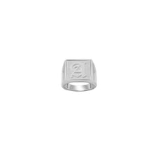 The Old English Square Signet Ring | Sterling Silver | Size 4