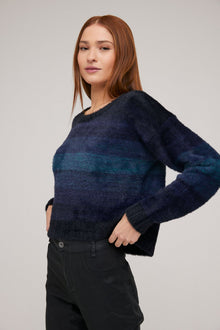 Slouchy Sweater - Midnight Navy Ombre