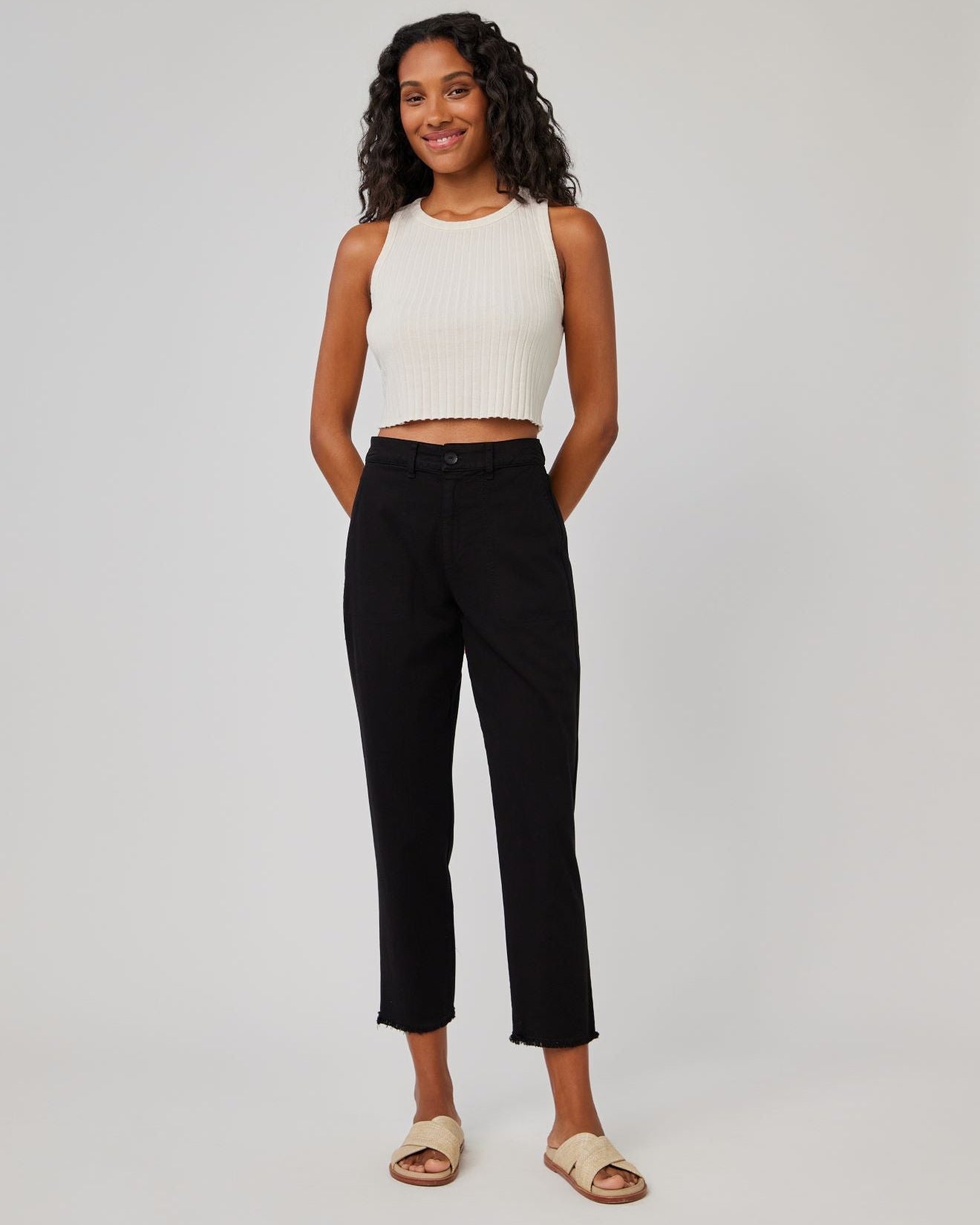 Sonny Fray Utility Pant | Black