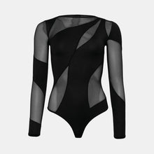 OW Collection SPIRAL Bodysuit Bodysuit 002 - Black Caviar