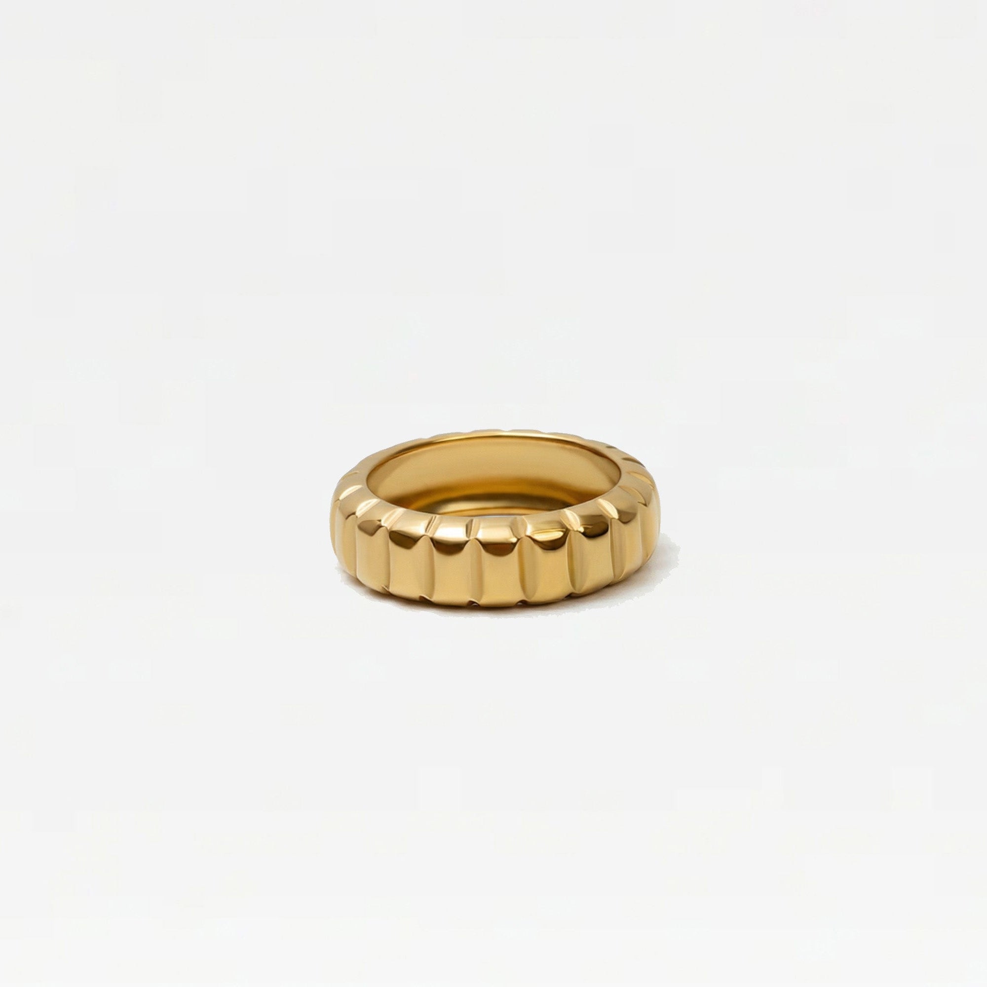 The Textured Band Ring | 18Kt Gold Vermeil
