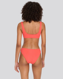The Elle Ribbed Bikini Top - Solid & Striped