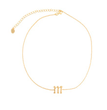 SINGLE LETTER CHOKER (LOWERCASE) - The M Jewelers