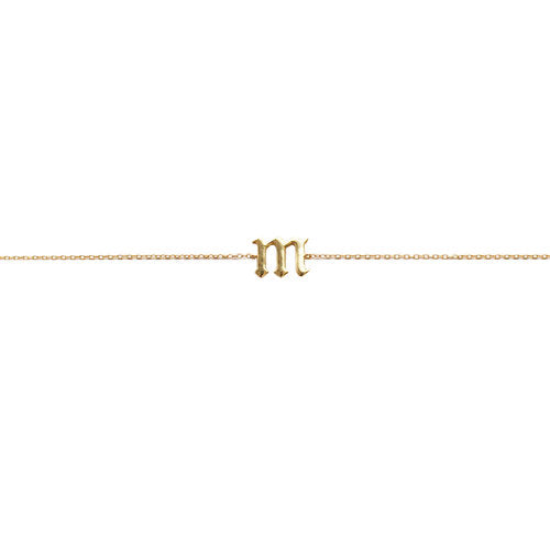 SINGLE LETTER CHOKER (LOWERCASE) - The M Jewelers