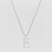 The Times Block Pendant | Silver - Curb