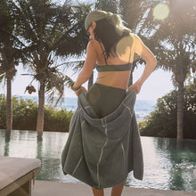 Deia Australian Cotton Towels | Sage/Ecru