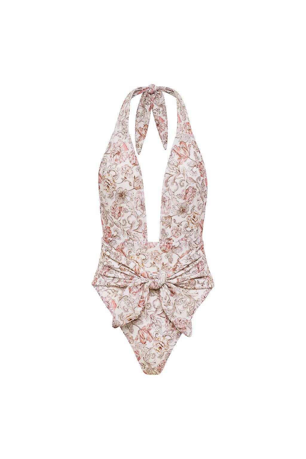 Tropez Tie Up One Piece | Venecia Floral