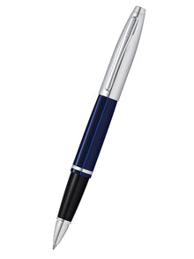 Calais Rollerball Pen | Chrome & Blue Lacquer
