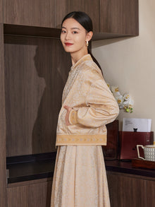 Song Brocade Silk Jacket | Golden