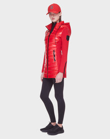 Women | MERINA Hybrid Lightweight Down Jacket | Poppy Red