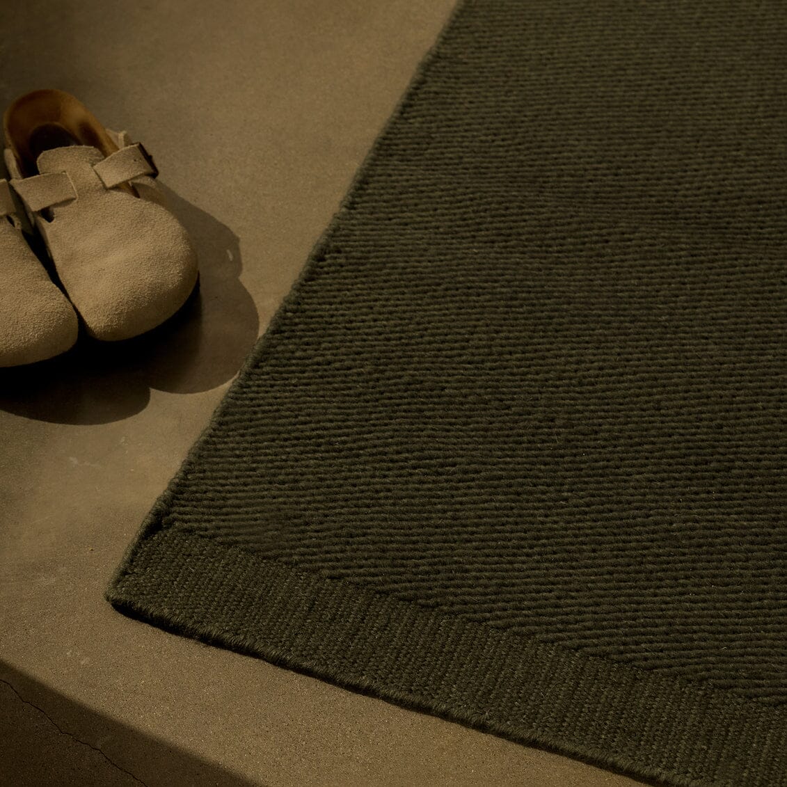 Wool Rug | Forest Green